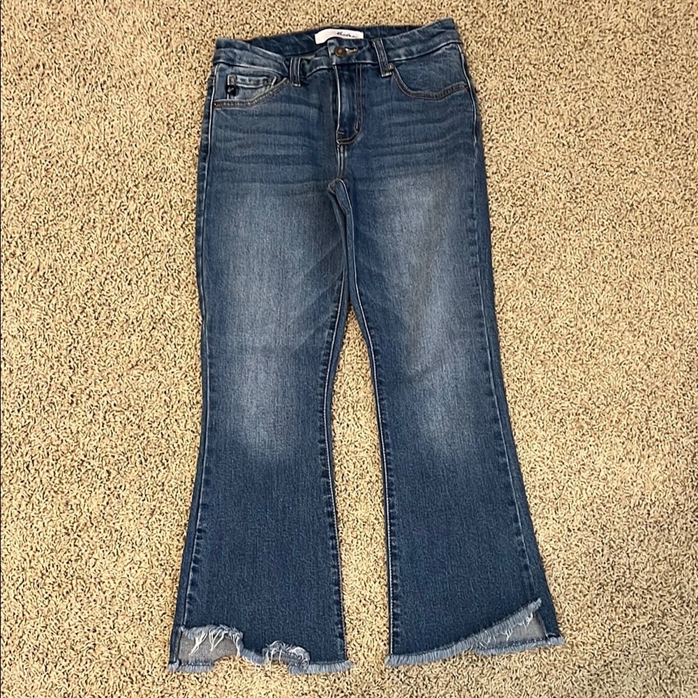 KanCan Ankle Crop Jeans with Natural Fading